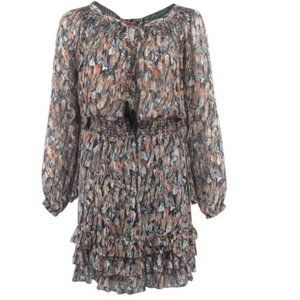 Scully Honey Creek Feather Print Dress